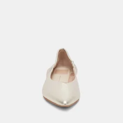 NADAV BALLET FLATS PLATINUM METALLIC LEATHER^Dolce Vita Hot