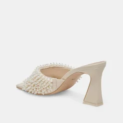NANDY PEARL HEELS VANILLA PEARLS^Dolce Vita Clearance