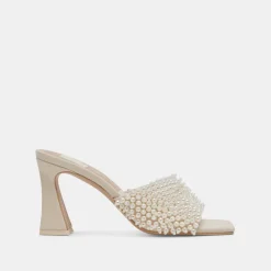 NANDY PEARL HEELS VANILLA PEARLS^Dolce Vita Clearance