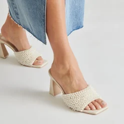NANDY PEARL HEELS VANILLA PEARLS^Dolce Vita Clearance