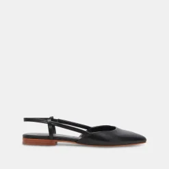 NARAH FLATS BLACK LEATHER^Dolce Vita Discount