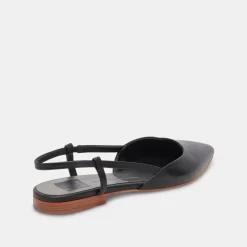 NARAH FLATS BLACK LEATHER^Dolce Vita Discount