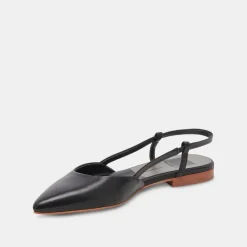 NARAH FLATS BLACK LEATHER^Dolce Vita Discount