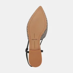 NARAH FLATS BLACK NATURAL RAFFIA^Dolce Vita Online