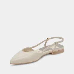 NARAH FLATS IVORY LEATHER^Dolce Vita Hot