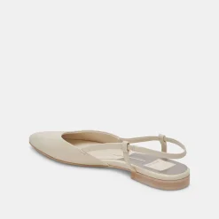 NARAH FLATS IVORY LEATHER^Dolce Vita Hot