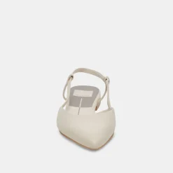 NARAH FLATS IVORY LEATHER^Dolce Vita Hot