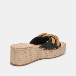 NARNIA SANDALS BLACK LEATHER^Dolce Vita Discount