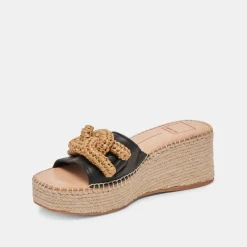 NARNIA SANDALS BLACK LEATHER^Dolce Vita Discount