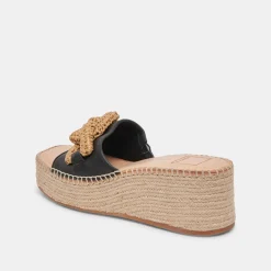 NARNIA SANDALS BLACK LEATHER^Dolce Vita Discount