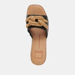 NARNIA SANDALS BLACK LEATHER^Dolce Vita Discount