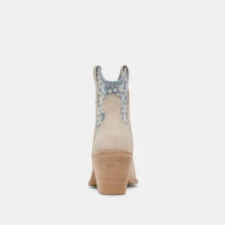 NASHE BOOTIES BLUE FLORAL NUBUCK^Dolce Vita Hot