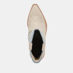 NASHE BOOTIES BLUE FLORAL NUBUCK^Dolce Vita Hot