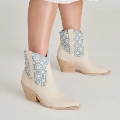 NASHE BOOTIES BLUE FLORAL NUBUCK^Dolce Vita Hot