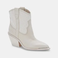 NASHE BOOTIES OFF WHITE PEARLS^Dolce Vita Fashion