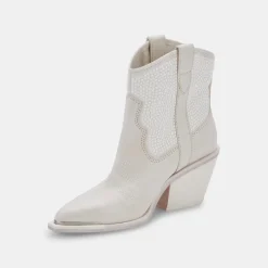 NASHE BOOTIES OFF WHITE PEARLS^Dolce Vita Fashion