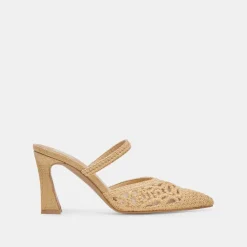 NASSAU HEELS NATURAL RAFFIA^Dolce Vita Hot