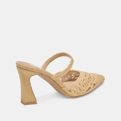 NASSAU HEELS NATURAL RAFFIA^Dolce Vita Hot