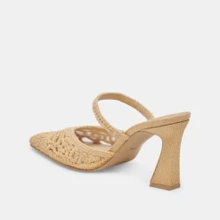 NASSAU HEELS NATURAL RAFFIA^Dolce Vita Hot