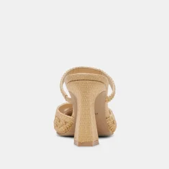 NASSAU HEELS NATURAL RAFFIA^Dolce Vita Hot