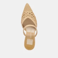 NASSAU HEELS NATURAL RAFFIA^Dolce Vita Hot