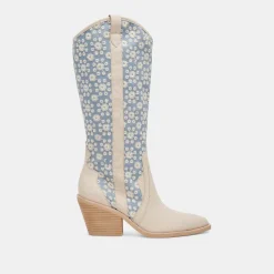 NAVENE BOOTS BLUE FLORAL FABRIC^Dolce Vita Online