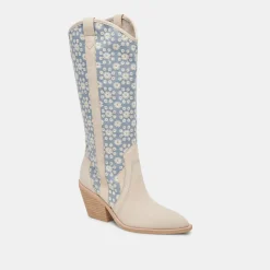 NAVENE BOOTS BLUE FLORAL FABRIC^Dolce Vita Online