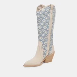 NAVENE BOOTS BLUE FLORAL FABRIC^Dolce Vita Online