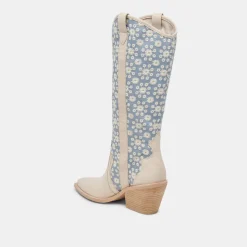 NAVENE BOOTS BLUE FLORAL FABRIC^Dolce Vita Online