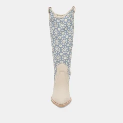 NAVENE BOOTS BLUE FLORAL FABRIC^Dolce Vita Online