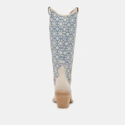 NAVENE BOOTS BLUE FLORAL FABRIC^Dolce Vita Online