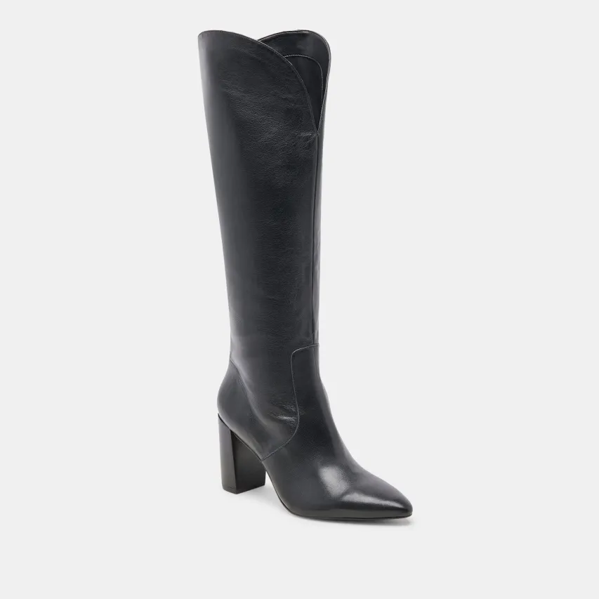 NEDI BOOTS BLACK LEATHER^Dolce Vita Outlet