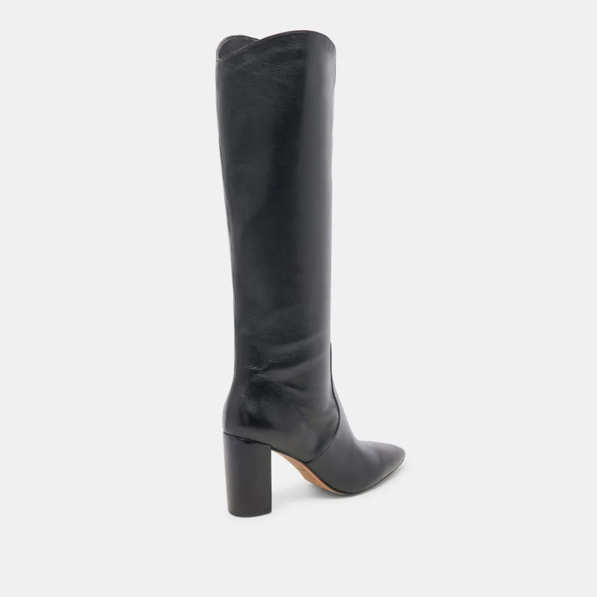 NEDI BOOTS BLACK LEATHER^Dolce Vita Outlet