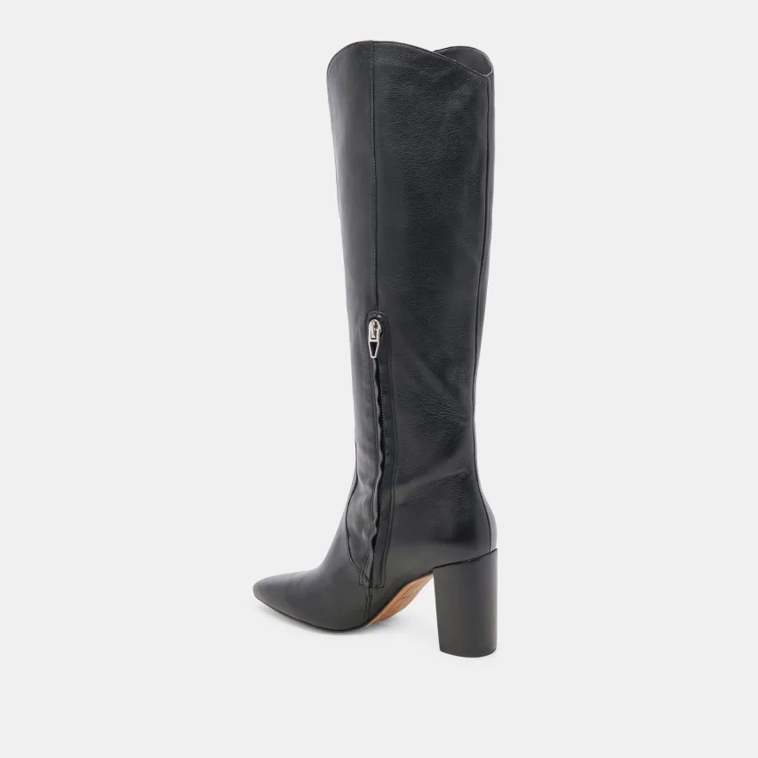 NEDI BOOTS BLACK LEATHER^Dolce Vita Outlet