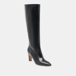 NELAS BOOTS BLACK LEATHER^Dolce Vita Online