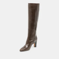 NELAS BOOTS DARK OLIVE LEATHER^Dolce Vita Best