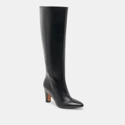 NELAS WIDE CALF BOOTS BLACK LEATHER^Dolce Vita Hot