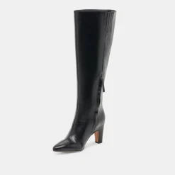 NELAS WIDE CALF BOOTS BLACK LEATHER^Dolce Vita Hot