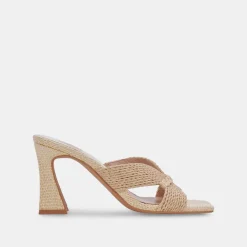 NITRO WIDE HEELS LT NATURAL RAFFIA^Dolce Vita Hot