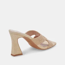 NITRO WIDE HEELS LT NATURAL RAFFIA^Dolce Vita Hot