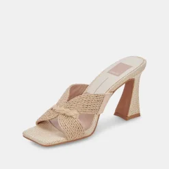 NITRO WIDE HEELS LT NATURAL RAFFIA^Dolce Vita Hot