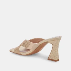 NITRO WIDE HEELS LT NATURAL RAFFIA^Dolce Vita Hot