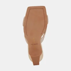 NITRO WIDE HEELS LT NATURAL RAFFIA^Dolce Vita Hot