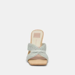 NITRO WIDE HEELS MINT RAFFIA^Dolce Vita New