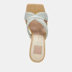 NITRO WIDE HEELS MINT RAFFIA^Dolce Vita New