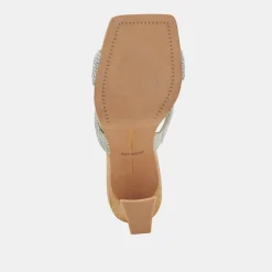 NITRO WIDE HEELS MINT RAFFIA^Dolce Vita New