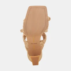 NIYAH HEELS LT NATURAL RAFFIA^Dolce Vita Fashion