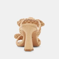 NIYAH HEELS LT NATURAL RAFFIA^Dolce Vita Fashion