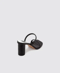 NOLES WIDE HEELS ONYX LEATHER^Dolce Vita Online