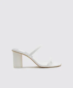 NOLES WIDE HEELS WHITE LEATHER^Dolce Vita New
